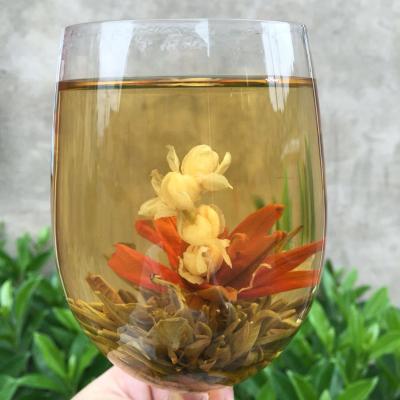 China 100% Hand Made Flower Tea Ball Fruit Flavor Jasmine and Fruit Flavor Blooming Flowering Tea Flowering Tea for sale