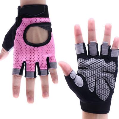 China Soft High Quality Unisex Half Finger Weight Loss Weightlifting Gym Recycling Climbing Gloves Non-slip for sale