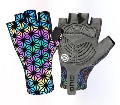 China Unisex Half Finger Gloves Shockproof Breathable Mountain Sports Cycling Gloves Unisex for sale