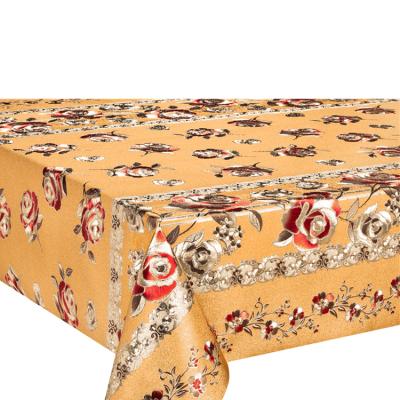 China XHM Factory Polyester Table Cloth Disposable Premium Damask Tablecloth For Wedding CC3954 for sale