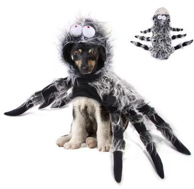 China Creative Stocked Big Weird Pet Halloween Spider Harness Cats And Dogs Clothes Cosplay Costumes for sale