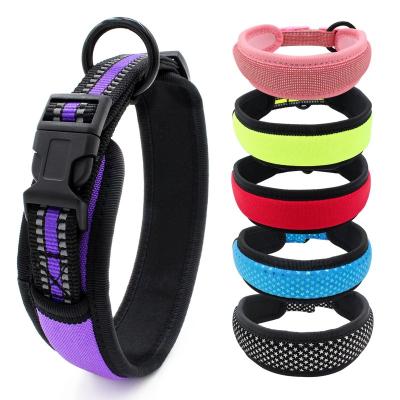 China Quick Release Dog Puppy Pet Viable Reflective Nylon Collar for sale