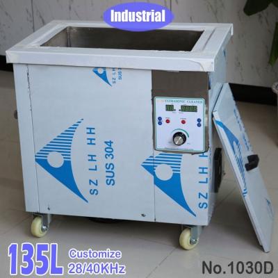 China Non-Toxic 135L Stainless Steel Large Tank Industrial Ultrasonic Cleaning Machine for sale