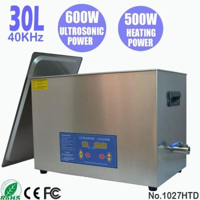 China 1027HTD Non-Toxic Ultrasonic Cleaner Ultra Sonic Bath Sonicator 30L Digital for sale