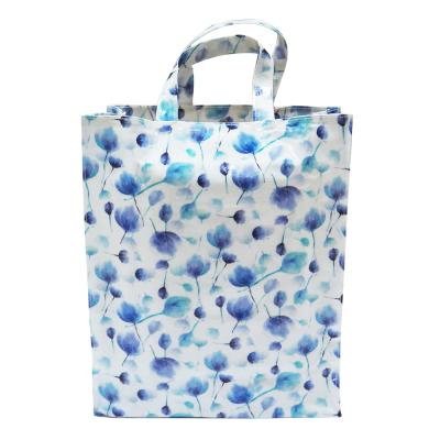 China High Quality Eco-friendly Meita Home Clear Reusable PVC Coated Large Reusable Tote Bag For Shopping for sale