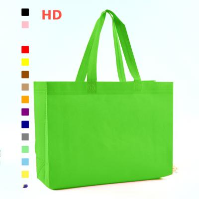 China Eco-friendly Ready To Ship Stock Promotional Colorful Nonwoven Shopping Tote Bag for sale