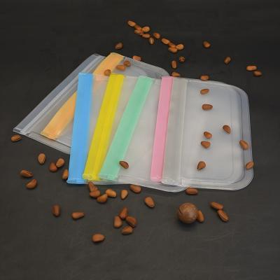 China Recyclable Reusable Food Storage Zipper Wholesales Freezer Peva Bags Leak Proof Products for sale