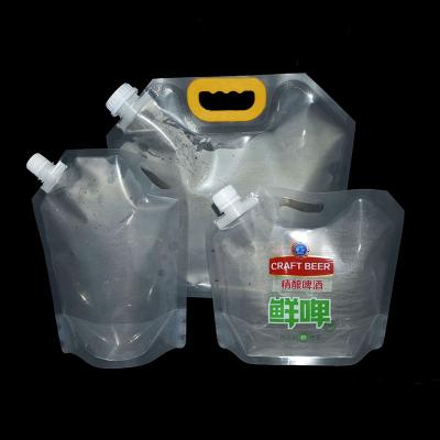 China Recyclable Custom 5kg Stand Up Size Big Plastic Spout Pouch for sale