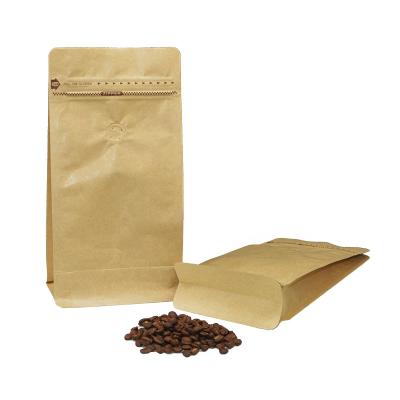 China 1kg 5kg Custom Recyclable Biodegradeable Recyclable Zipper Coffee Maker Bags Flat Square Bottom Packaging With Valve And Zipper for sale