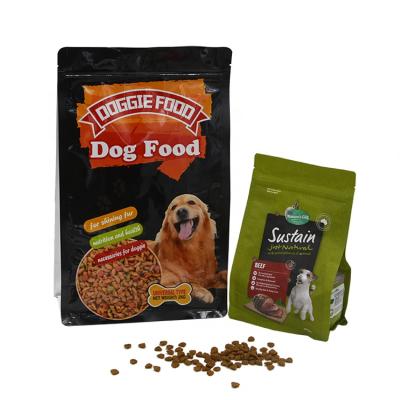 China Recyclable Custom Biodegradable Compostable Zipper Pouch Stand Up Dog Food Plastic Packaging Bag With Zipper for sale