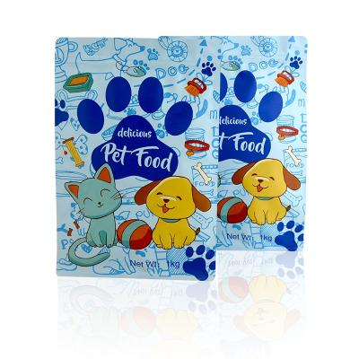 China 1KG pet bagset ct cat food storage packaging bags recyclable custom matte plastic dog with zipper for sale