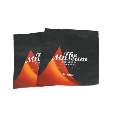 China Recyclable Digital Printing Matte Finished Big Large Black Aluminum Foil Mylar Plastic Bag Seal 35g For Cream Custom Zipper Bag for sale