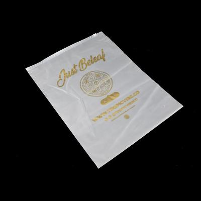 China Recyclable Custom Frosted Clothes Storage Gift Bags With Custom Printed Logo for sale