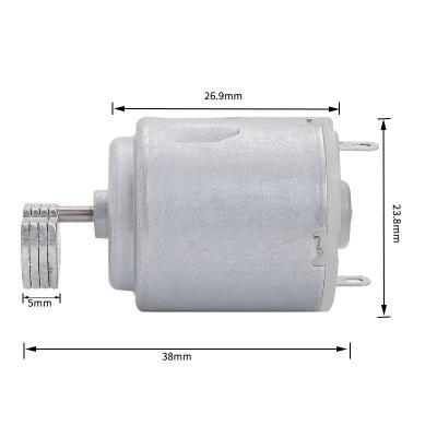 China Supply 260 Miniature Low Voltage 3v6v12V 260 Massager DC Vibration Totally Enclosed Motor for sale