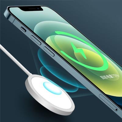 China Universal Mobile Phone Charging 15w Wireless Magnetic Magnet Fast Charging Wireless Charger for iphone 12 mini pro max for sale