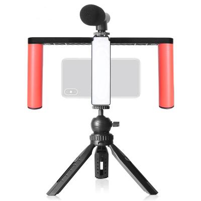 China Photographic Lighting Camera LED Selfie Light Photo Rig Video Lamp Vlog Light PORTABLE Professional Tripods Beauty Kit for sale