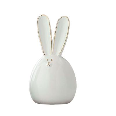 China Creative Bedroom Room Decorations China Rabbit Decoration Small Ornaments Modern Minimalist Light Luxury Living Room TV Cabinet for sale