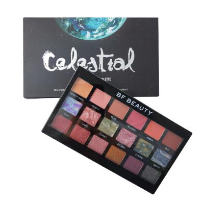 China Prinvate Waterproof Custom Label 18 Makeup Eyeshadow Palette for sale