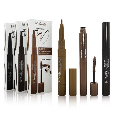 China Waterproof Brow 2in1 3D Fiber Eyebrow Serum Mascara Reusable Eyebrow Stick Waterproof Eyebrow Pencil Customized Cream Package 12000pcs for sale