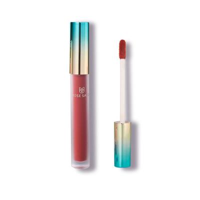 China Rose Sally Low Waterproof MOQ Matte Liquid Lipstick Creamy Red Waterproof High Quality for sale