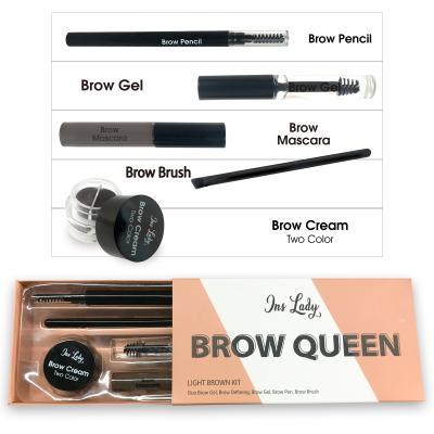 China Beautify InsLady 2C Eyebrow Pomade Mascara Gel Pencil Private Label OEM Eyebrow Makeup Tinting Makeup Sets Eyebrow Kit for sale