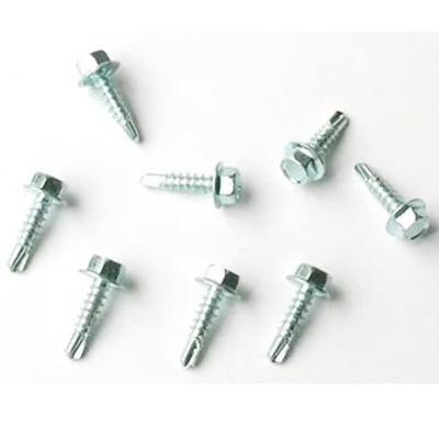 China Hex Head OEM ODM Rust Resistant ss304 M5.5*20mm Viti Self Drilling Esagonali In Acciaio 410 Stainless Steel Hexagon Drilling Screw for sale