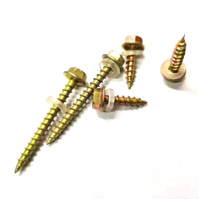 China C1022 carbon steel cabeca zinco csk cor endurecida hexagon head self tapping screws HEX OEM ODM Parafuso de aglomerado for sale