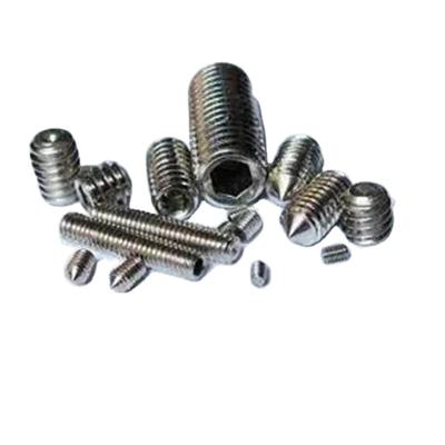 China Pan Hexagon Socket Set Screws with Flat Point 316 DIN 913 Stainless Steel Set Screws for sale