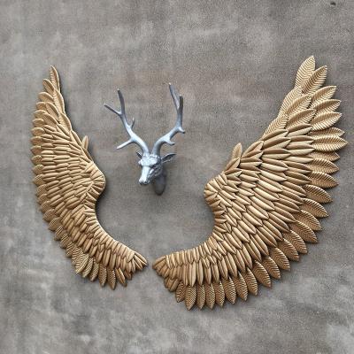 China Europe Retro Creative Wall Decorations Industrial Style Angel Wings-5 Iron Crafts for sale