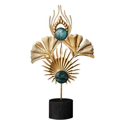 China Custom Commemorative Creative Handmade Decorative Ornament Metal Feather Eye Ornament Metal Home Decor For Sale for sale