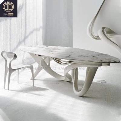 China New Luxury Villa Design Art Furniture Joseph Walsh Rinn Enignum Dining Table Solid Wood Epoxy Resin Wooden Table for sale