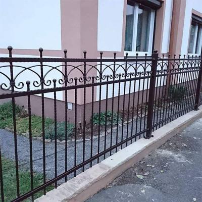 China Easily Assembled Fence Pickets Grill Design House Border Wrought Iron for sale