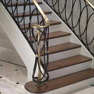 China New Simple Interior Simple Design for Iron Stairs Railing for sale