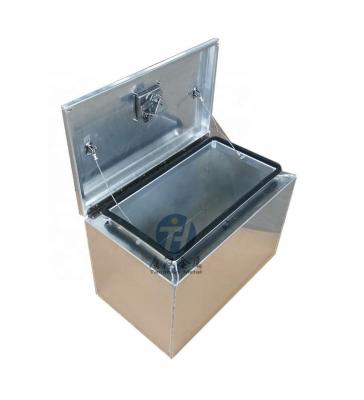 China Whole Sale Aluminum Alloy Flat Plate Waterproof Waterproof Under Body Truck Tool Box for sale