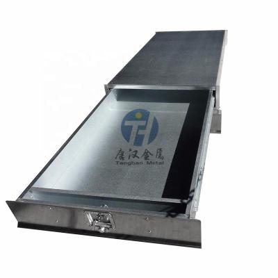 China Dustprooof Waterproof Shockproof Galvanized Iron Custom Heavy Duty Ute Under Tray Drawer Toolbox Storage for sale