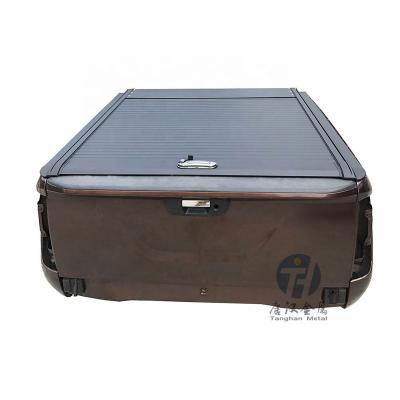 China Waterproof And Durable Collapsible Aluminum Truck Bed Tonneau Collection Roll Lid Soft Folding Tonneau Cover For Navara NP300 for sale