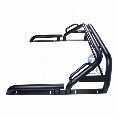 China Small Truck 4x4 Heavy Duty Auto Parts Universal Anti Sport Roll Bar With Basket For FordRanger/HiluxRevo/NP300 for sale