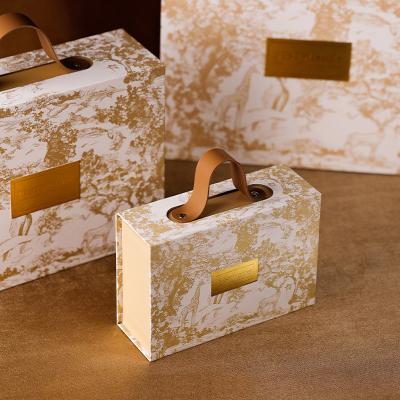 China Gift & Craft Bridesmaid Gift Box Cardboard Paper Wedding Gift Box Packaging With Ribbon for sale