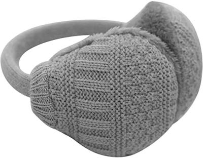 China JOINT Adjustable Washable Plush Ear Muffs Padded To Knit Removable Fluff Earmuffs for sale