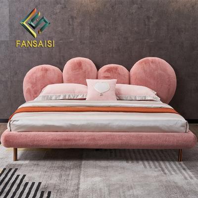 China Combination Adjustable Modern Minimalist Bedroom Comfortable Cloth Bed (Size) Set Minimalist Furniture High-end Customization for sale