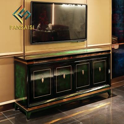 China High End (Size) Custom Design Adjustable Modern Luxury Wood Four Door Italian Sideboard Living Room Furniture for sale