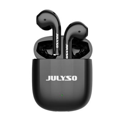 China Mini Portable Julyso Black TWS Earbuds BT 5.2 Mini Sport Wireless Earphone Earbuds for sale