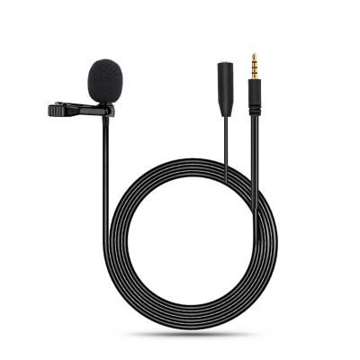 China Lavalier Microphone Lapel Clip On Microphone Cable Microphone For Multilingual Tour Guide Interpretation Mobile Phones Recording for sale