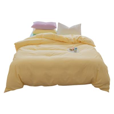 China Sustainable Wholesale Home Use 100% Polyester Satin Sheets Mix Color Bedding Set for sale