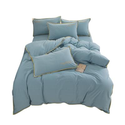 China Nondisposable Design 3d Cotton Sateen Fabric General Washed 100% Cotton Bedding Set for sale