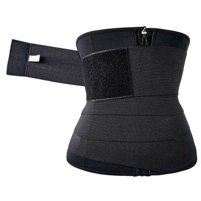 China 2022 New Fashion Hot 9 Style Antibacterial Steel Bone Neoprene Elastic Bandage 3 Meters Waist Trainer Wrap Belly Shaper for sale