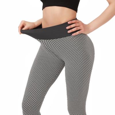 China Breathable Grid Tights Yoga Pants High Waist Women Breathable Gym Fitness Seamless Leggings Push Up Clothing Girl Yoga Pant ecowalson for sale