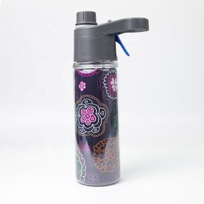 China Sustainable Custom Style 18 Ounce Sports Water Bottle, Left Spray Design, Leak Proof Durable BPA Free Non-Toxic for sale