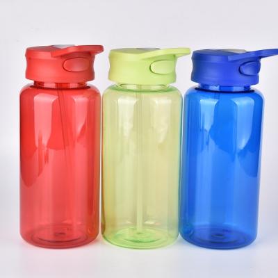 China 1000ml Tritan Disposable Sports Water Bottle With Filp Top for sale