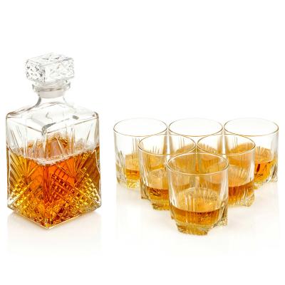 China Viable Whiskey Decanter and Glass Tumblers Gift Boxed Wedding Set Christmas, Custom Shape, Size, Logo for sale